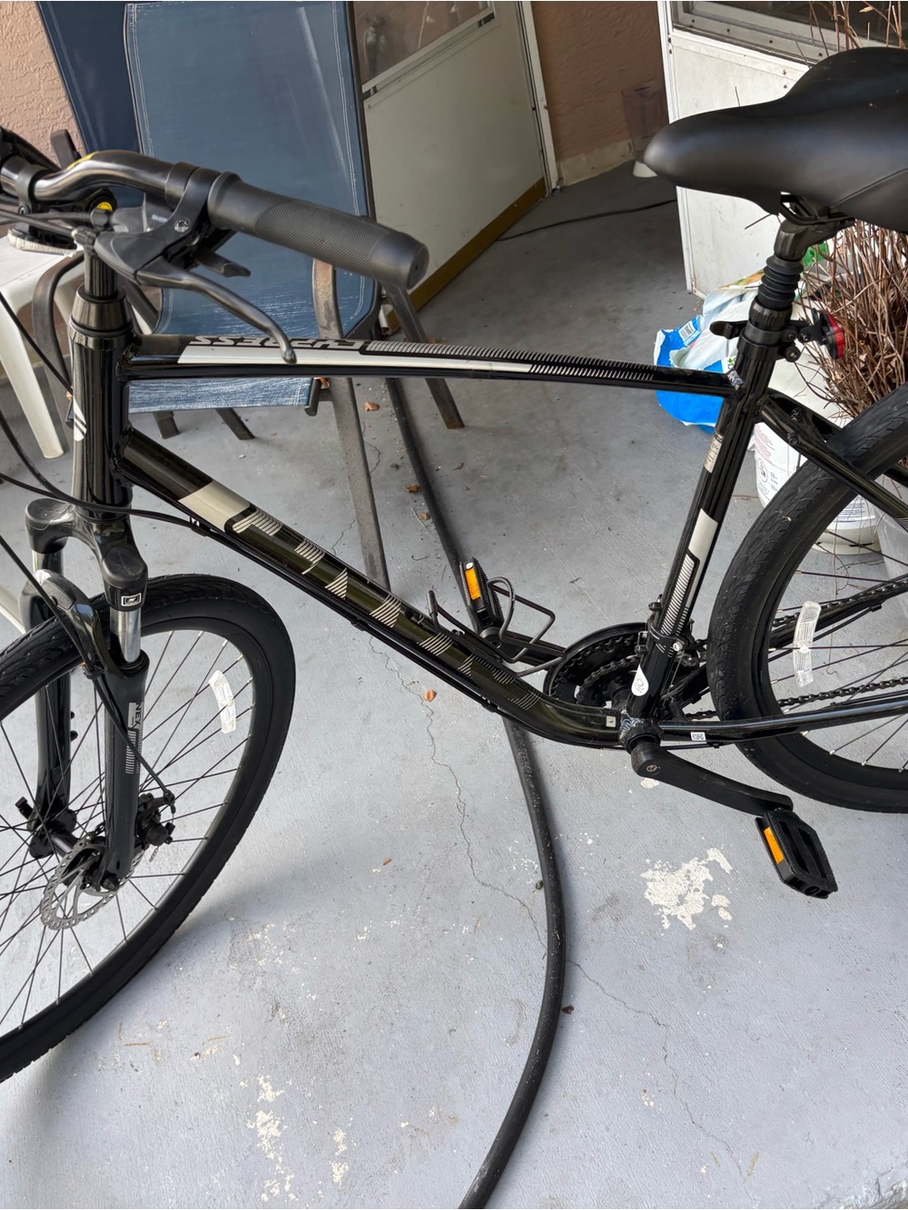 Black Hybrid Bike - giant cypress Bicycle